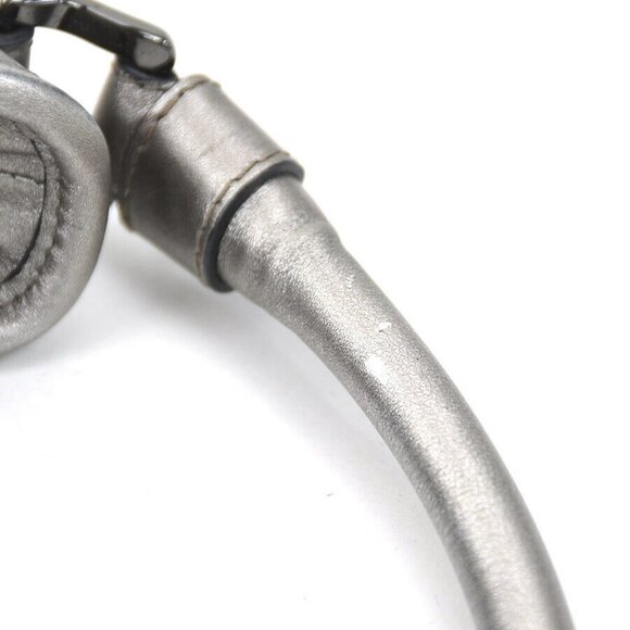 Auth BURBERRY Shoulder Bag Metallic Gray/Beige Leather/Canvas - e59932a - Picture 9 of 16